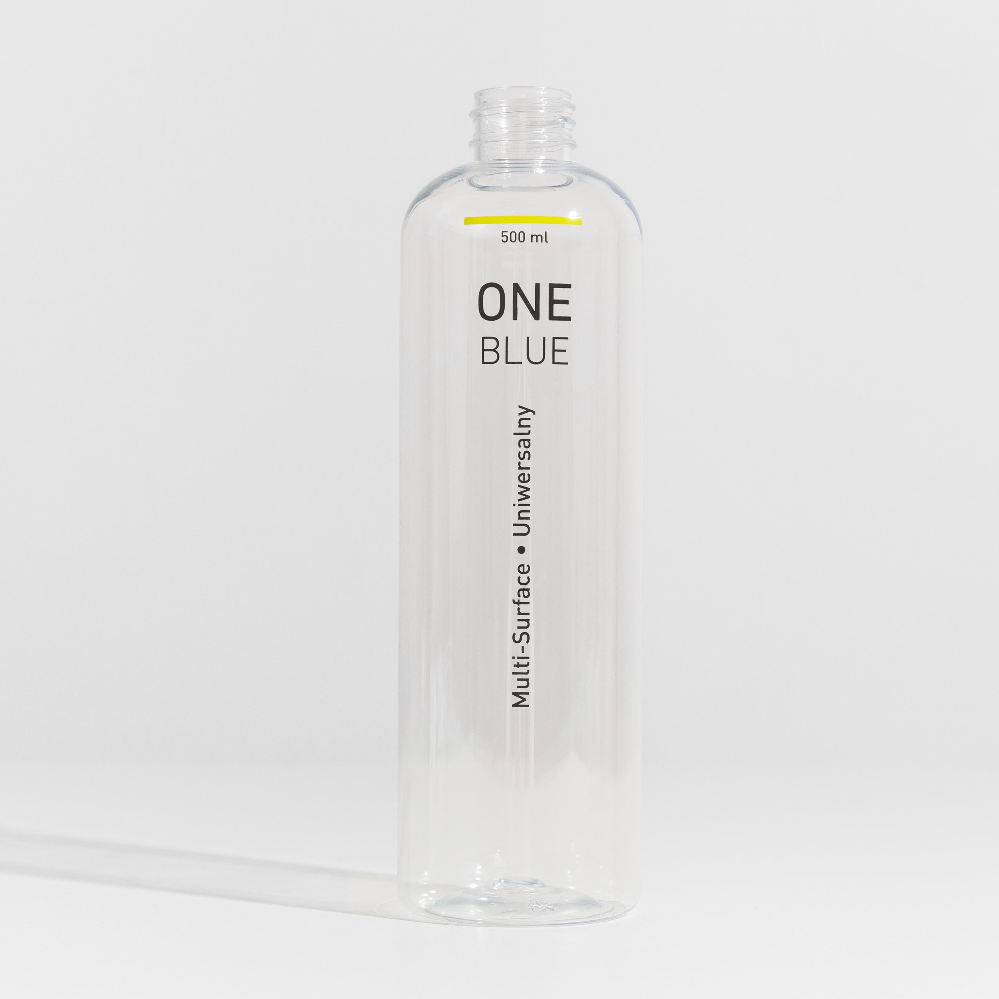 Reusable bottle for multi-surface cleaner