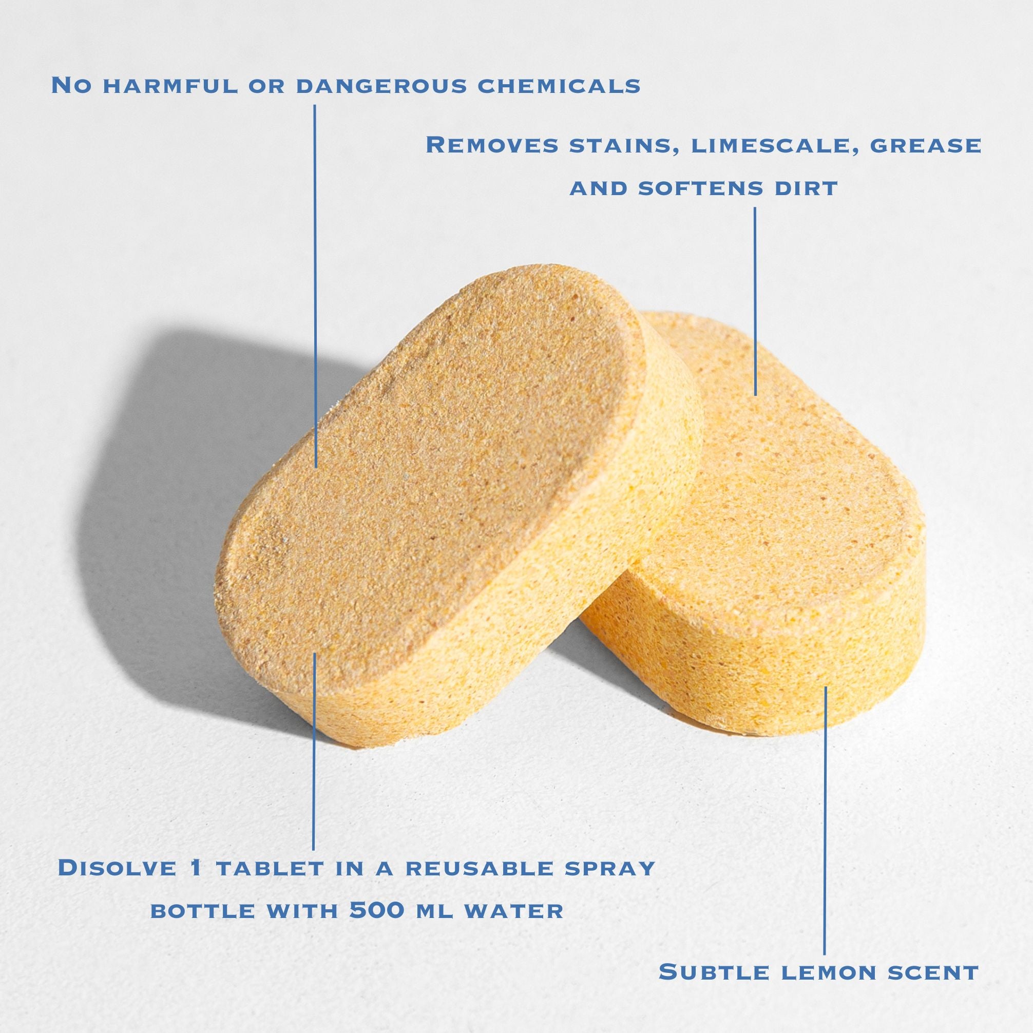 Multi-surface tablets with descriptions