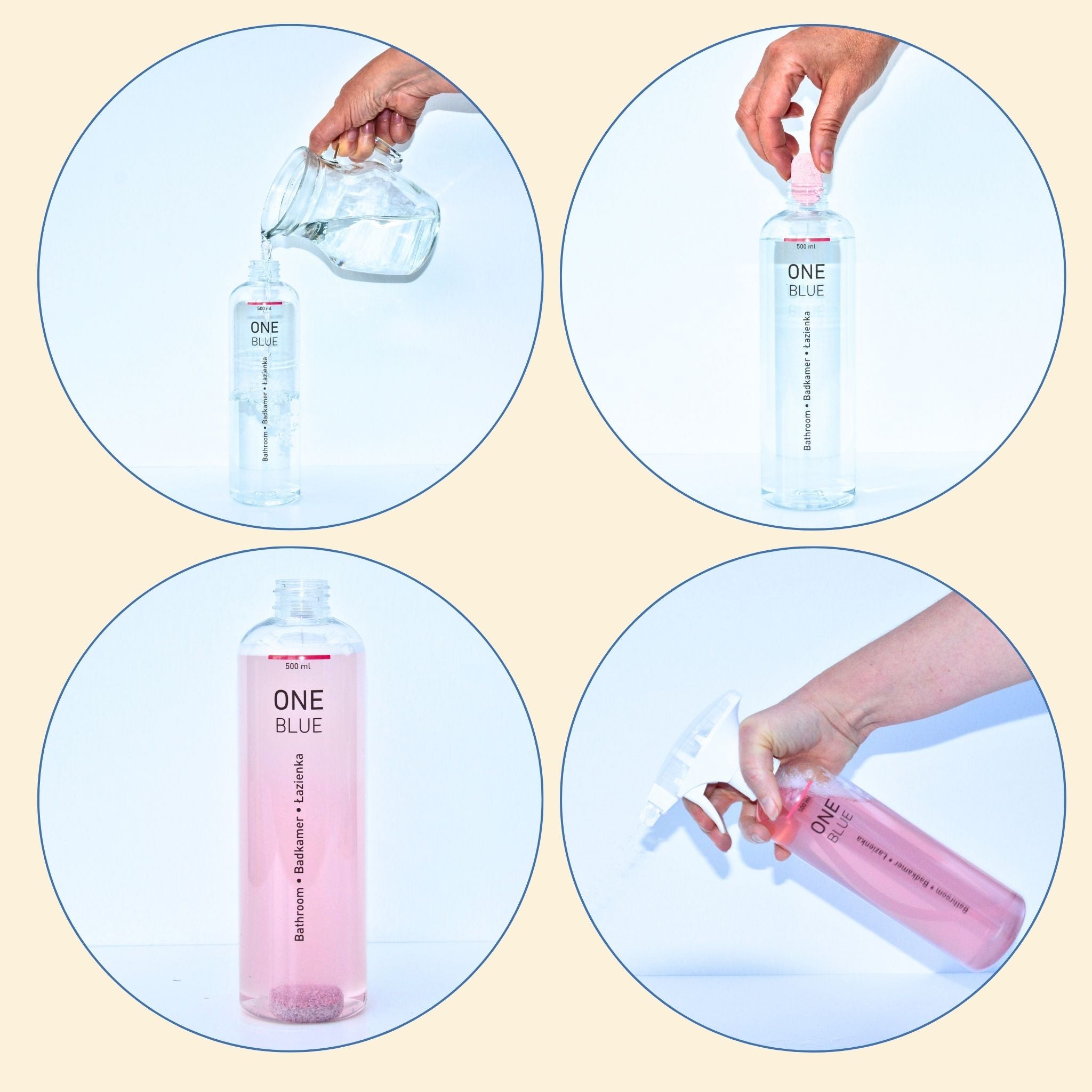 How to make One Blue bathroom cleaner