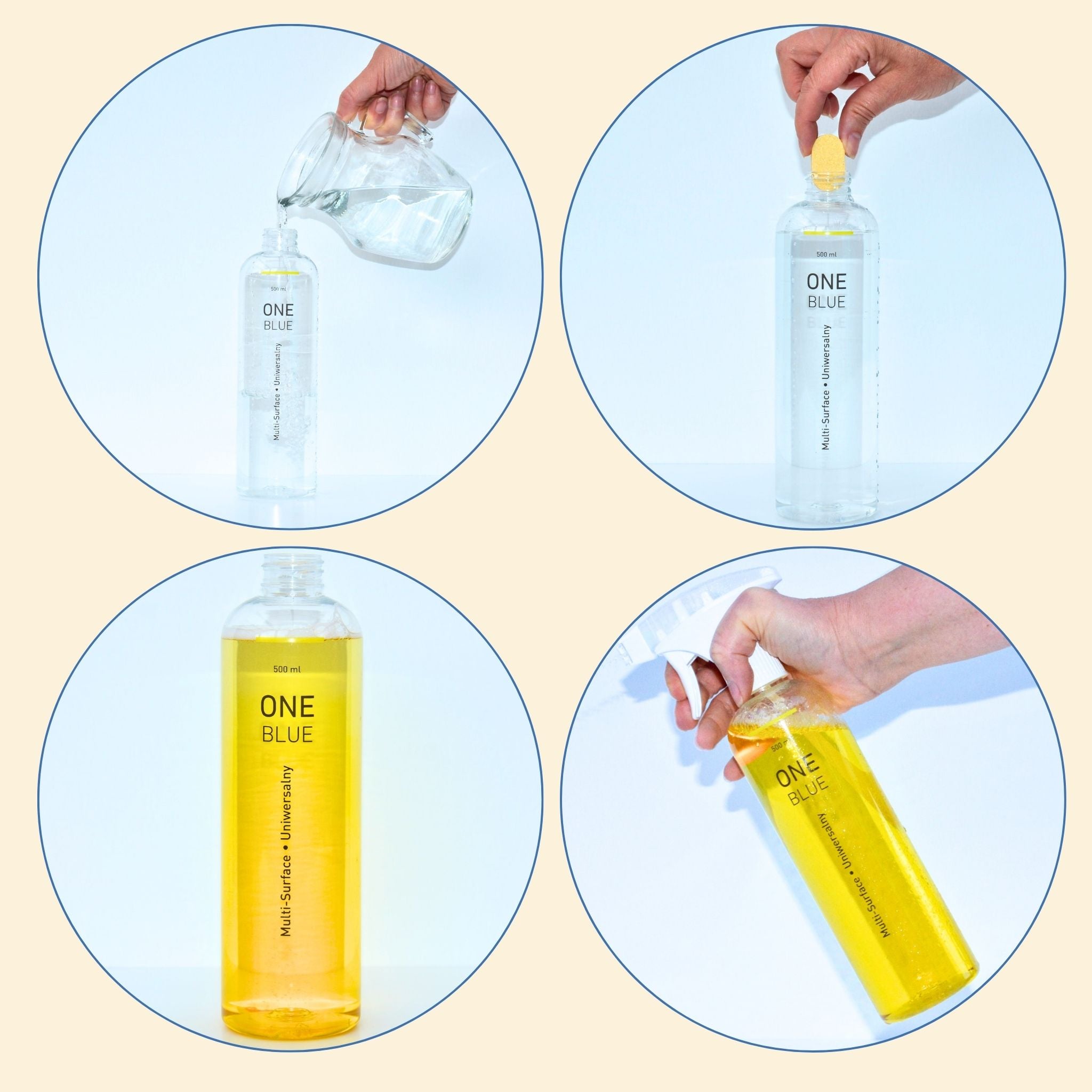 How to make One Blue multi surface cleaner