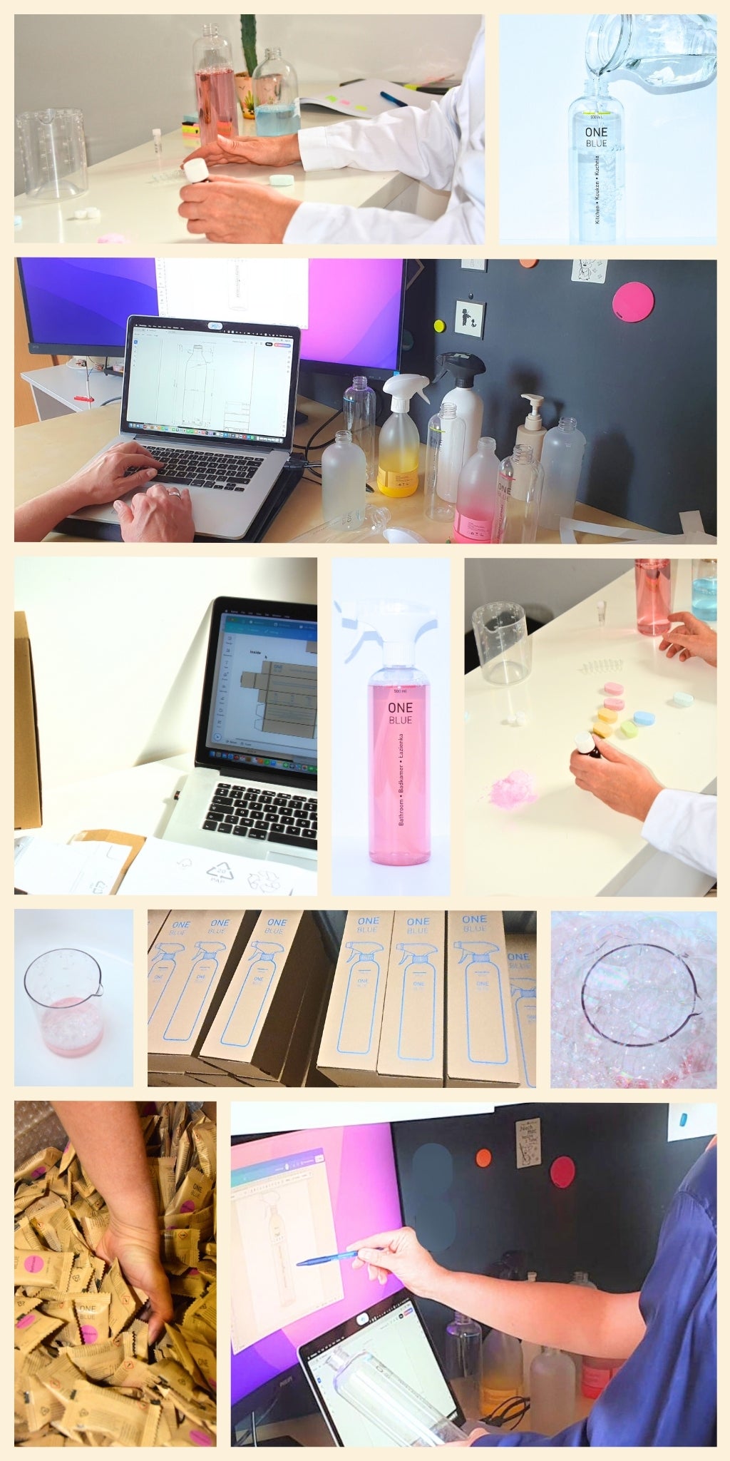 Collage starting up One Blue